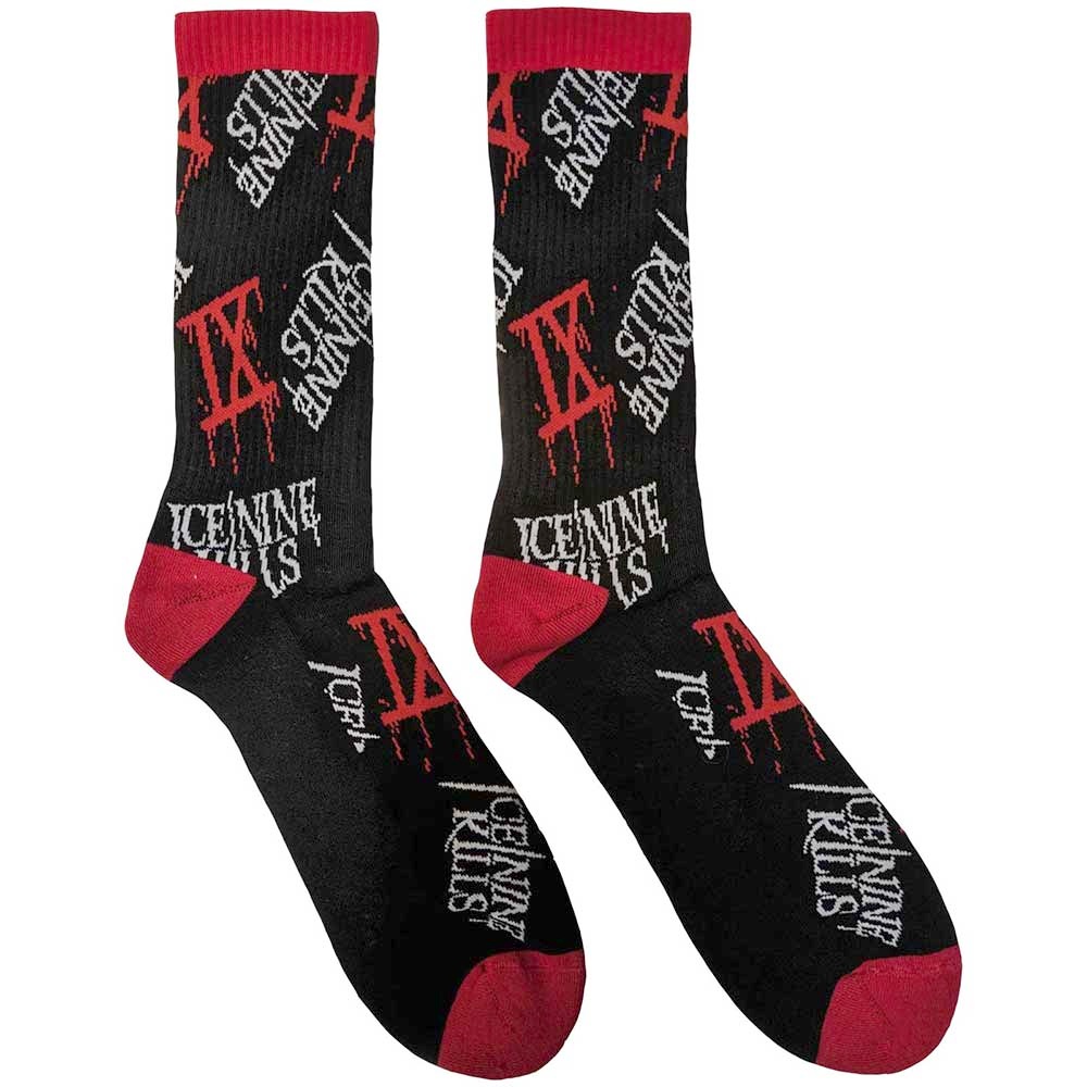 Ice Nine Kills - Logos Sokken - EU 40-45 - Zwart